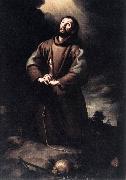 MURILLO, Bartolome Esteban St Francis of Assisi at Prayer sg china oil painting reproduction